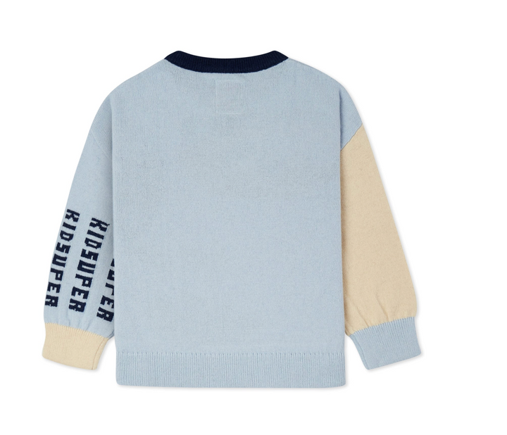 KidSuper Studios Face Boxy Sweater - Blue