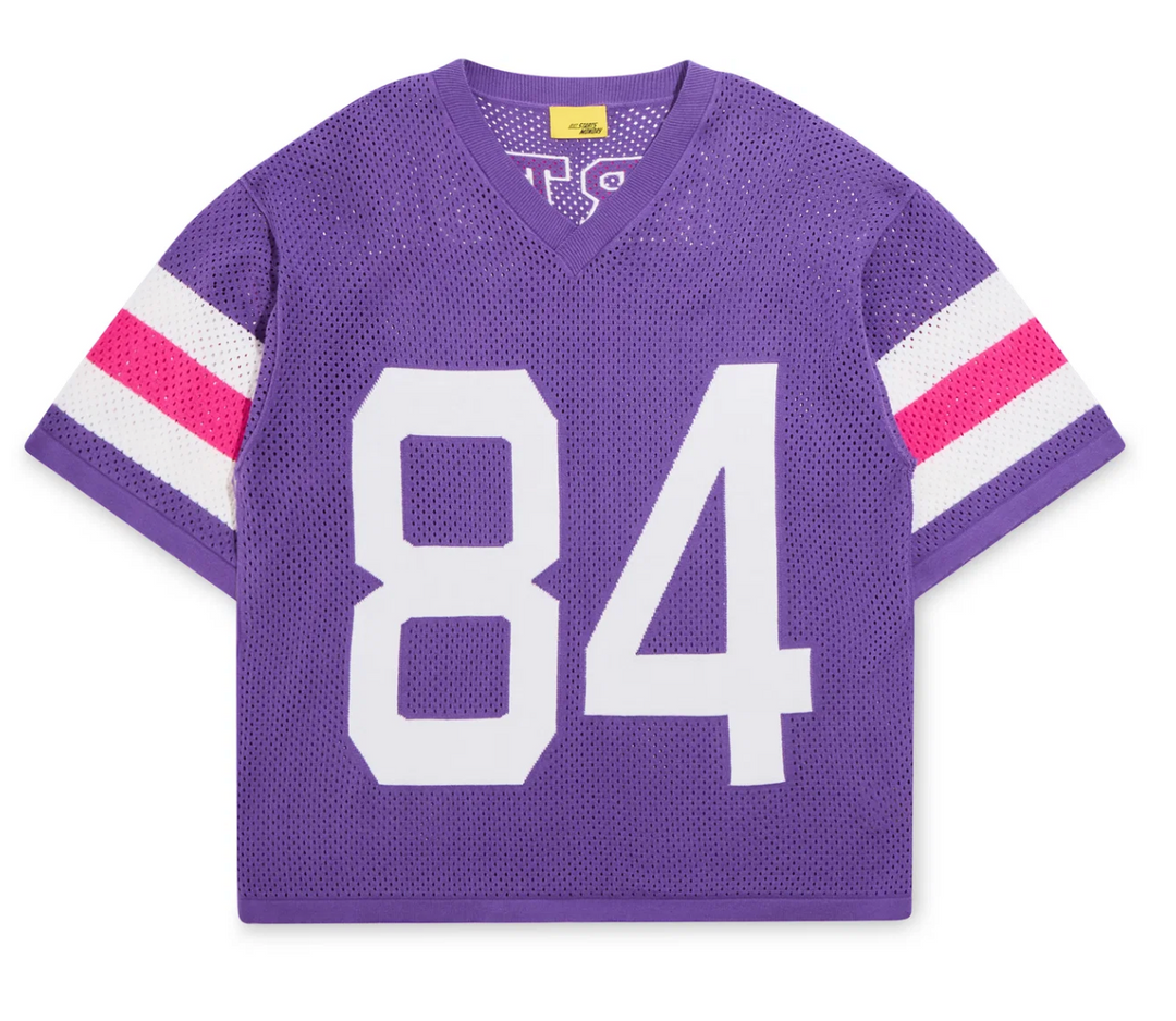 Diet Starts Monday Knitted Mesh Jersey -Purple - DSM-S26-049