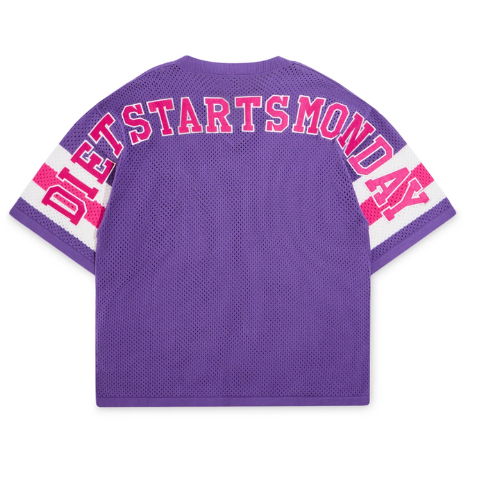Diet Starts Monday Knitted Mesh Jersey -Purple - DSM-S26-049