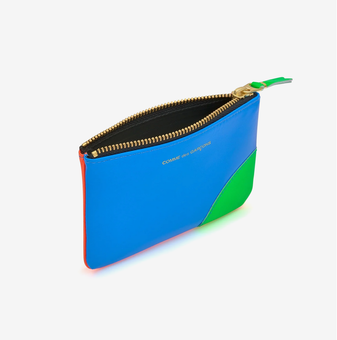 Comme Des Garcons Wallet Super Fluo - Blue/Orange - SA8100SF