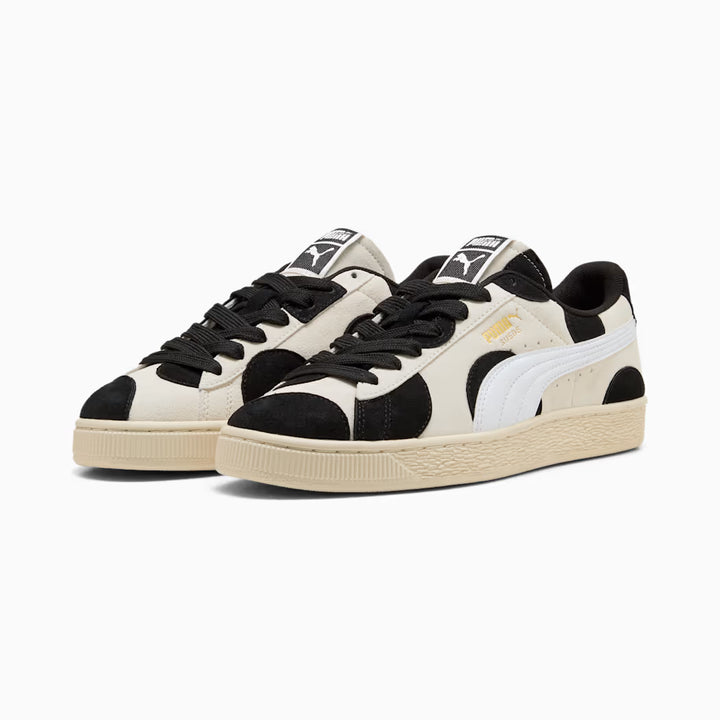 Puma Suede Printed  (Alpine Snow-PUMA Black)