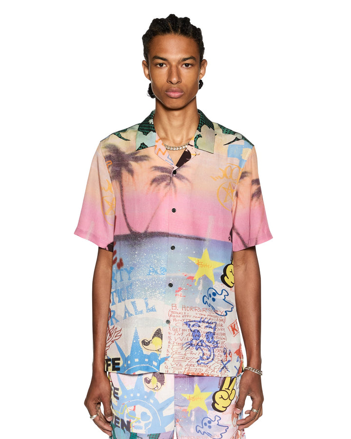 KSUBI vandals resort ss shirt - multi