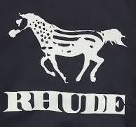 Rhude Dinero Crewneck - Vintage Black / White