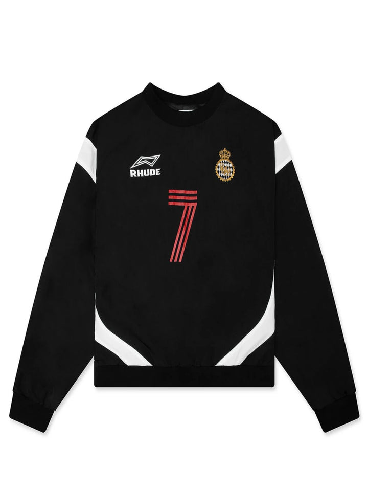 Lago Soccer Jersey Crewneck - Black / White / Red 3172