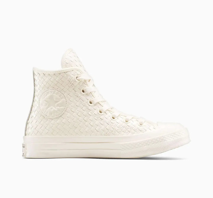 Converse Chuck 70 Woven Leather High Sneakers - Beige - A16402c