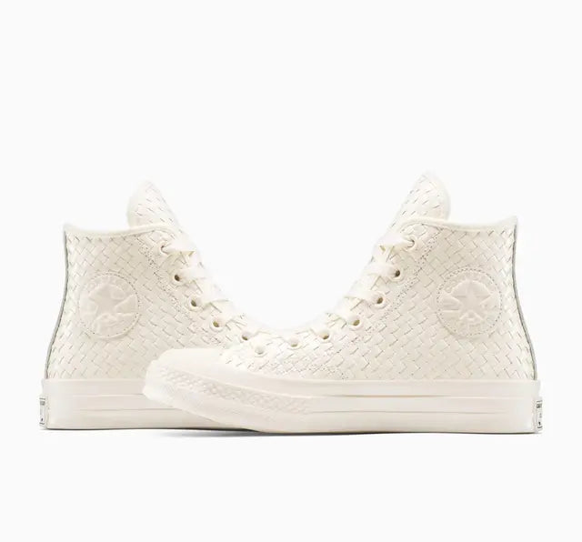 Converse Chuck 70 Woven Leather High Sneakers - Beige - A16402c