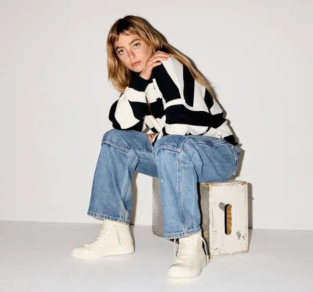 Converse Chuck 70 Woven Leather High Sneakers - Beige - A16402c