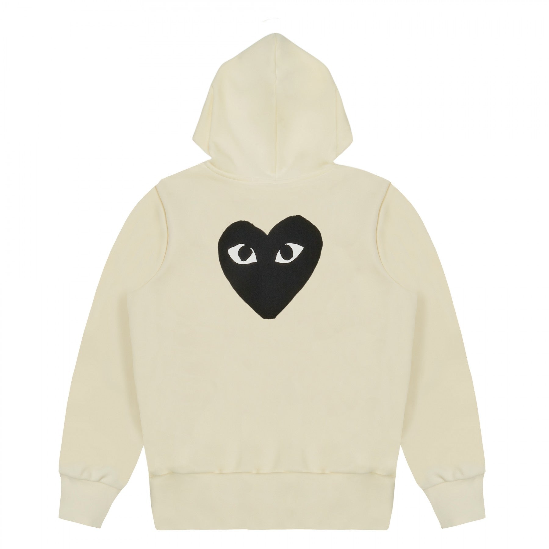 COMME DES GARCONS PLAY Zip Up Hoodie - Ivory - AZ-T254-051-3 – Privei