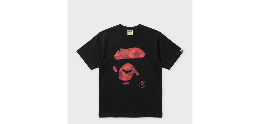 BAPE COLOR CAMO APE FACE TEE M BLACK