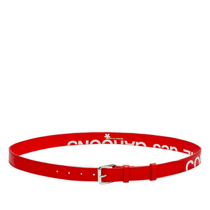 Comme Des Garcons Wallet Huge Logo Belt - Red - SA0911HL