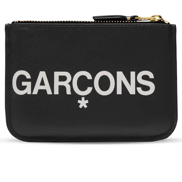 Comme Des Garcons Wallet Huge Logo Wallet - Black