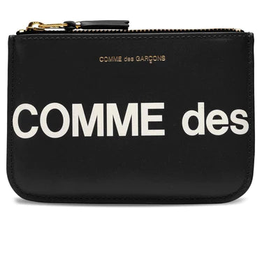 Comme Des Garcons Wallet Huge Logo Wallet - Black