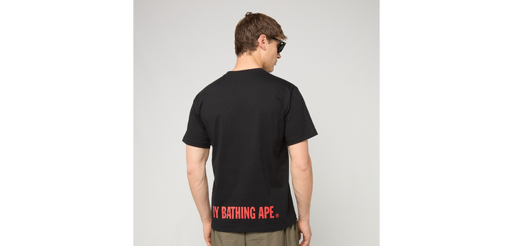 BAPE COLOR CAMO APE FACE TEE M BLACK