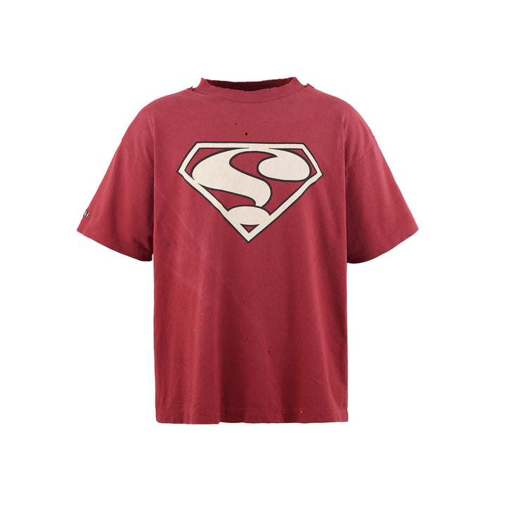 Saint Micheal Saint Damage Destruction Tee - Burgundy