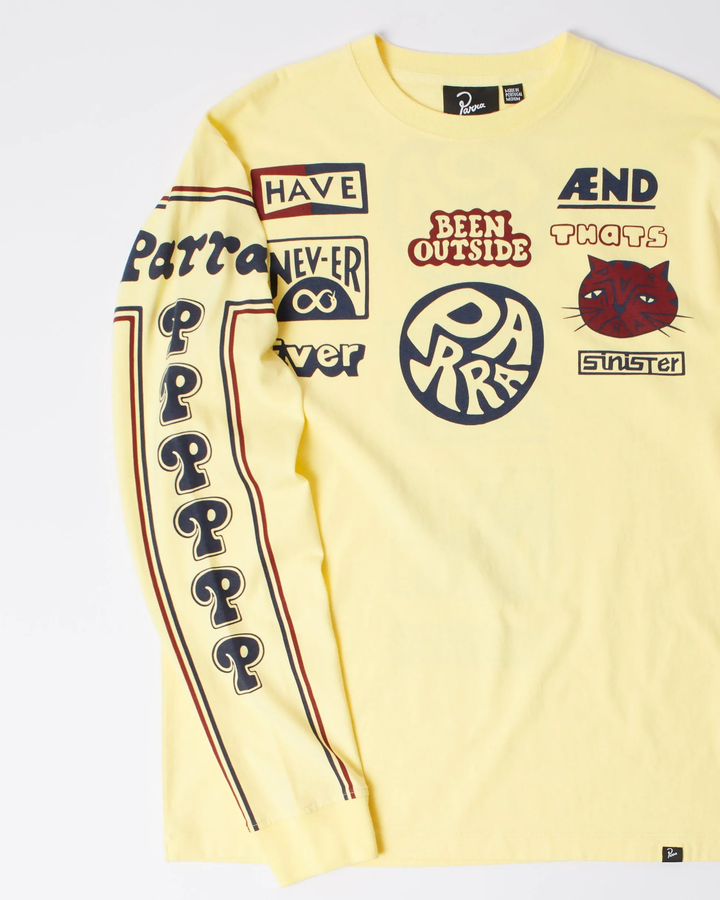 By Parra - Never sinister long sleeve t-shirt Yellow