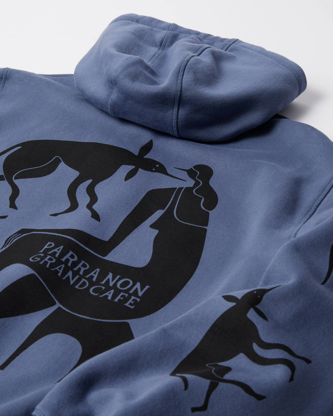 By Parra - Crow Non grand cafe hooded sweatshirt - Blue