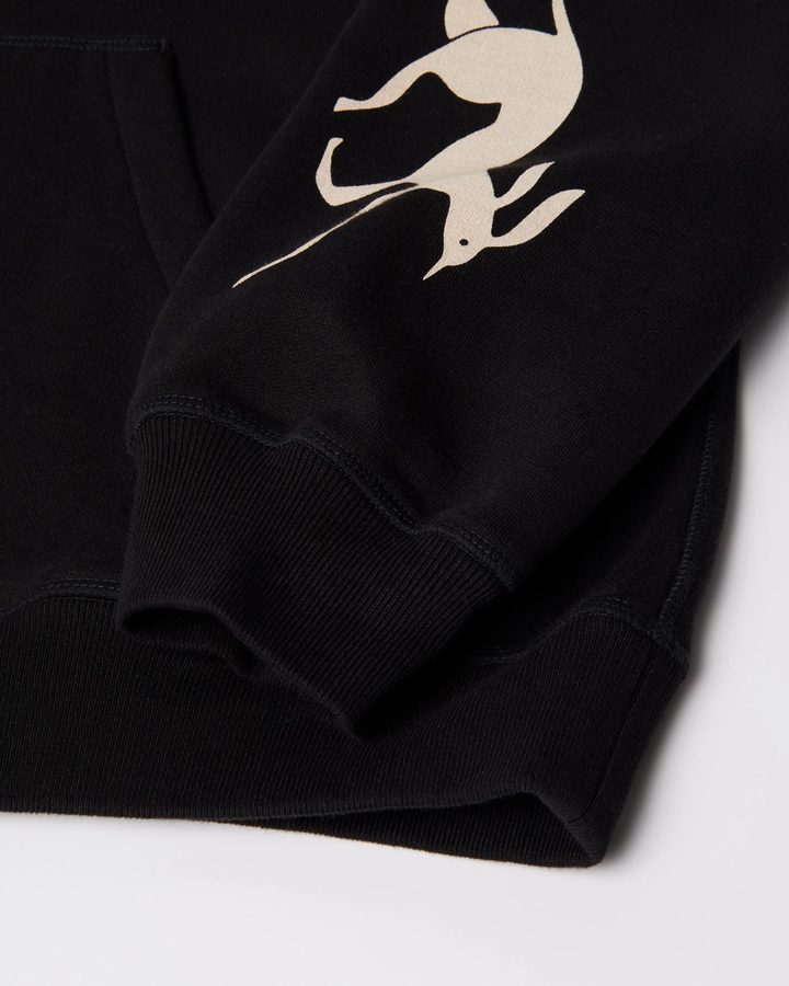 By Parra By Parra - Crow Non grand cafe hooded sweatshirt - Black