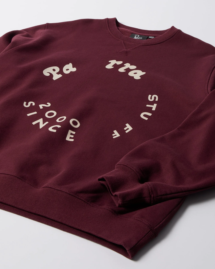 By Parra - Gasoline crew neck sweatshirt Dark burgundy