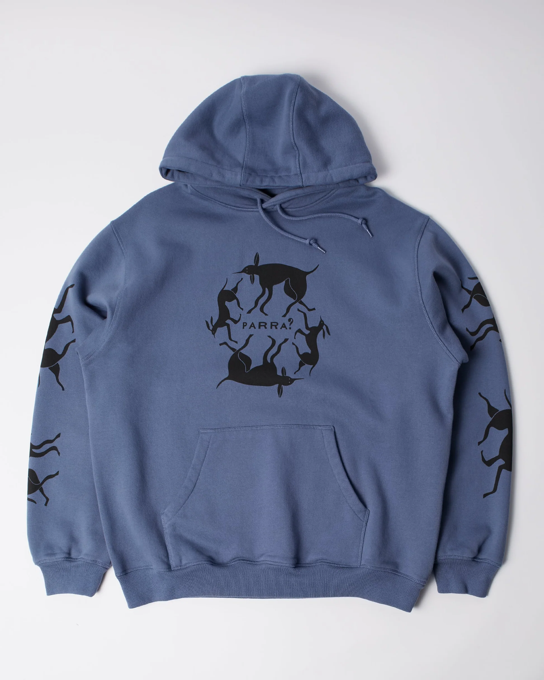 By Parra - Crow Non grand cafe hooded sweatshirt - Blue