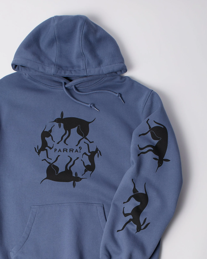By Parra - Crow Non grand cafe hooded sweatshirt - Blue