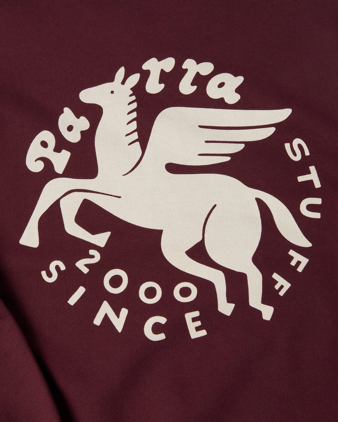By Parra - Gasoline crew neck sweatshirt Dark burgundy