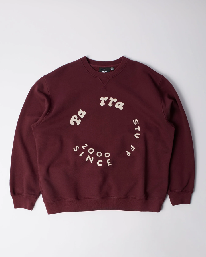 By Parra - Gasoline crew neck sweatshirt Dark burgundy
