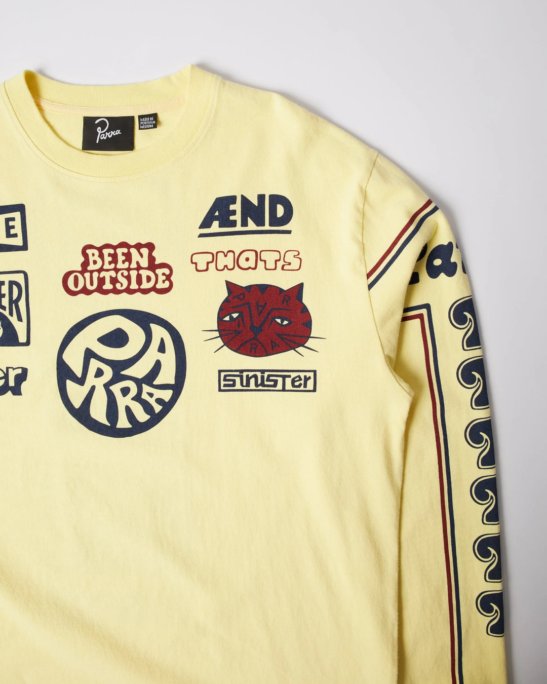 By Parra - Never sinister long sleeve t-shirt Yellow