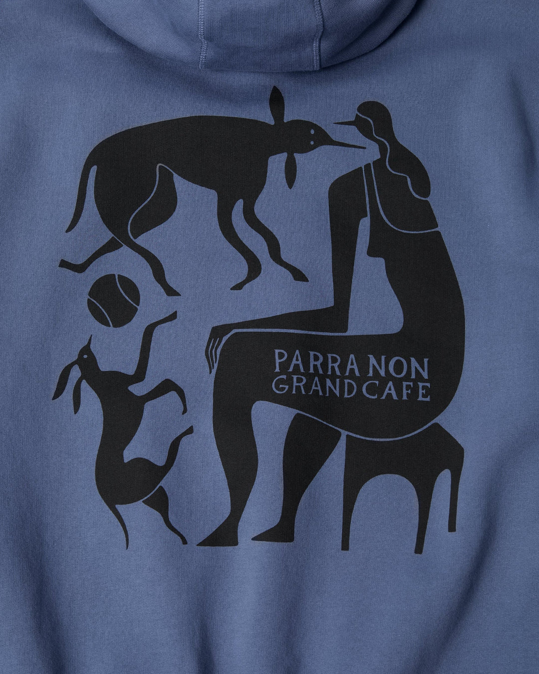 By Parra - Crow Non grand cafe hooded sweatshirt - Blue