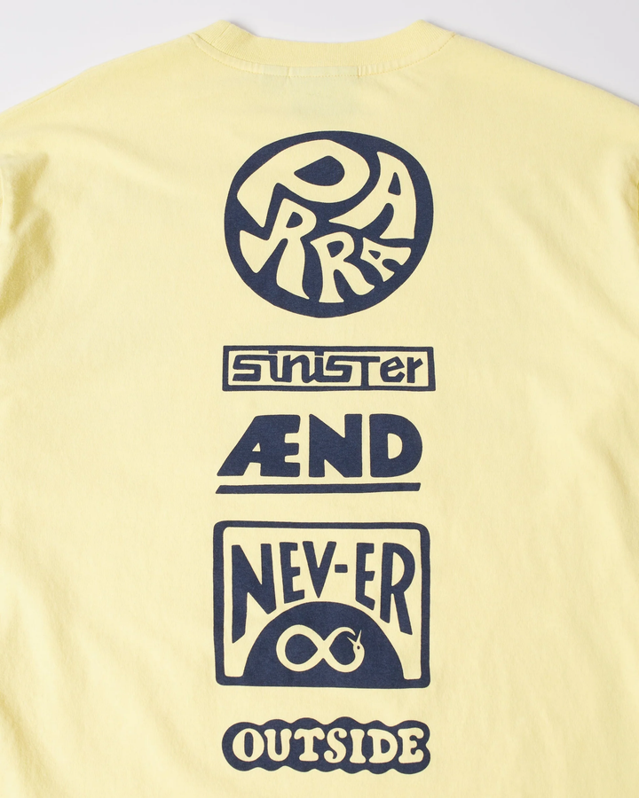 By Parra - Never sinister long sleeve t-shirt Yellow