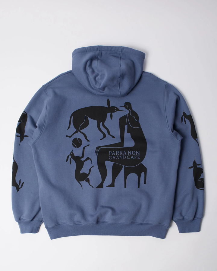 By Parra - Crow Non grand cafe hooded sweatshirt - Blue