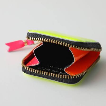 Comme Des Garcons Wallet Super Fluo - Yellow/Light Orange - SA4100SF
