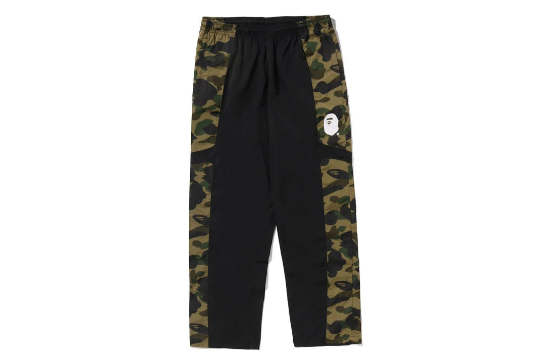 BAPE 1ST CAMO RELAXED FIT TRACK PANTS M GREEN