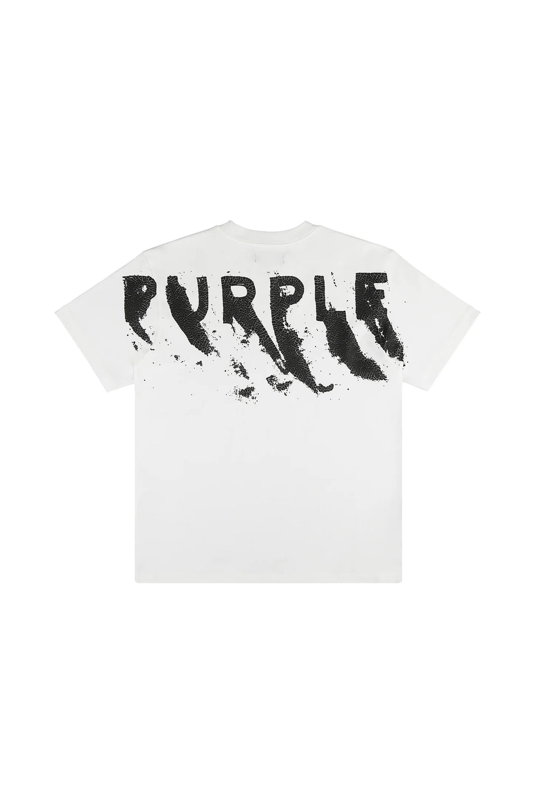 Purple Hwt Jersey SS Tee - White