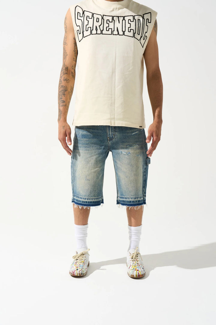 Serenede - TERRE Denim Shorts MidBlue