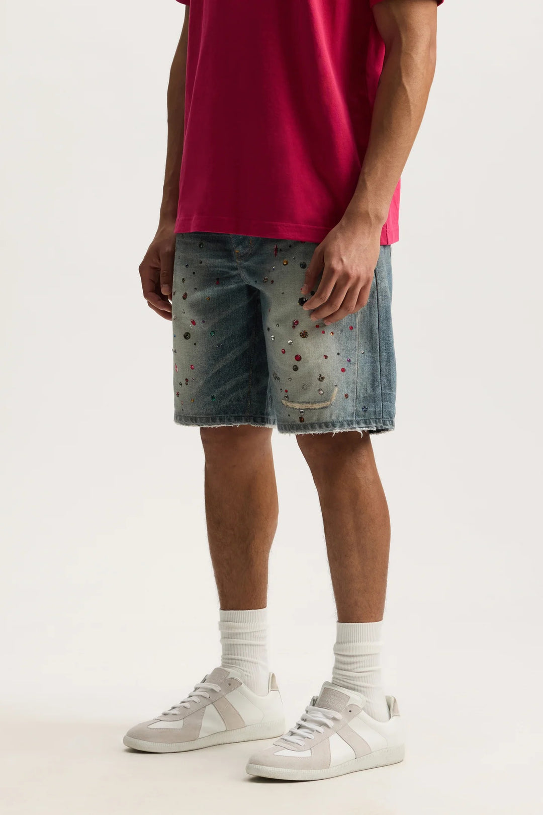 Purple Cyanine Jewel Shorts - LT Indigo