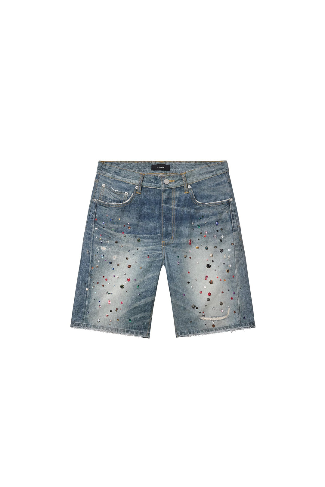 Purple Cyanine Jewel Shorts - LT Indigo