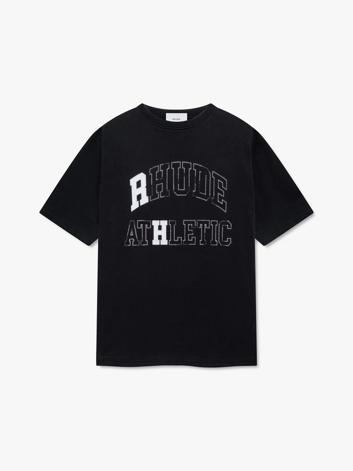 Rhude Athletic Tee - Vintage Black/ White 3167