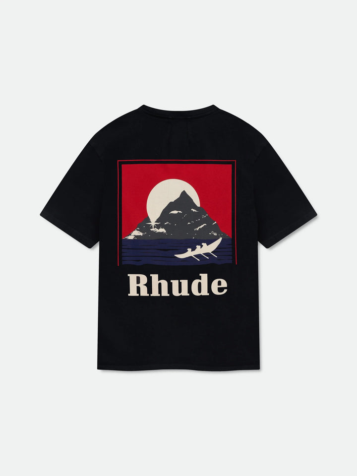 Moonlight Regatta Tee - Vintage Black/ Red/ Blue 6011