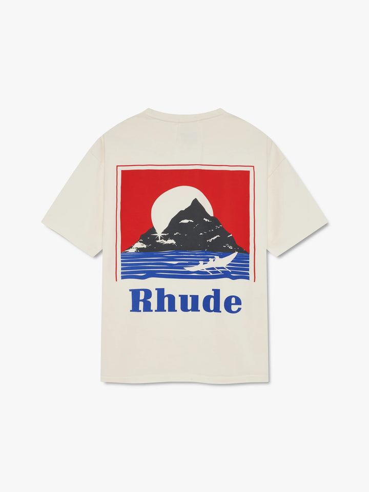 Moonlight Regatta Tee - Vintage White/ Red/ Blue 6010
