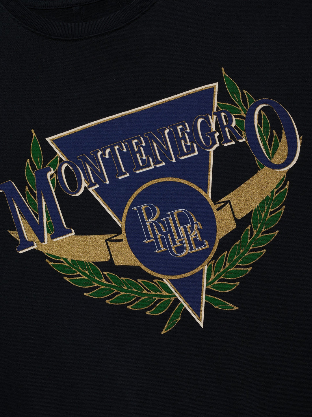 Montenegro Regatta Tee - Vintage Black/ Navy/ Green 6008