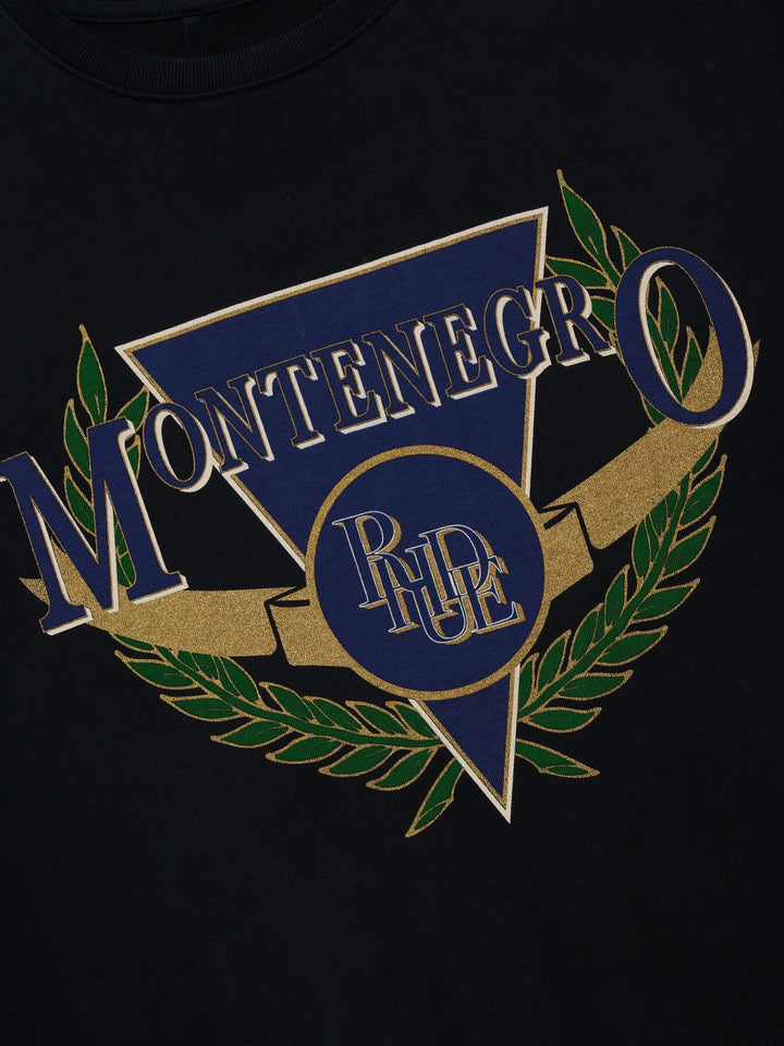 Montenegro Regatta Tee - Vintage Black/ Navy/ Green 6008