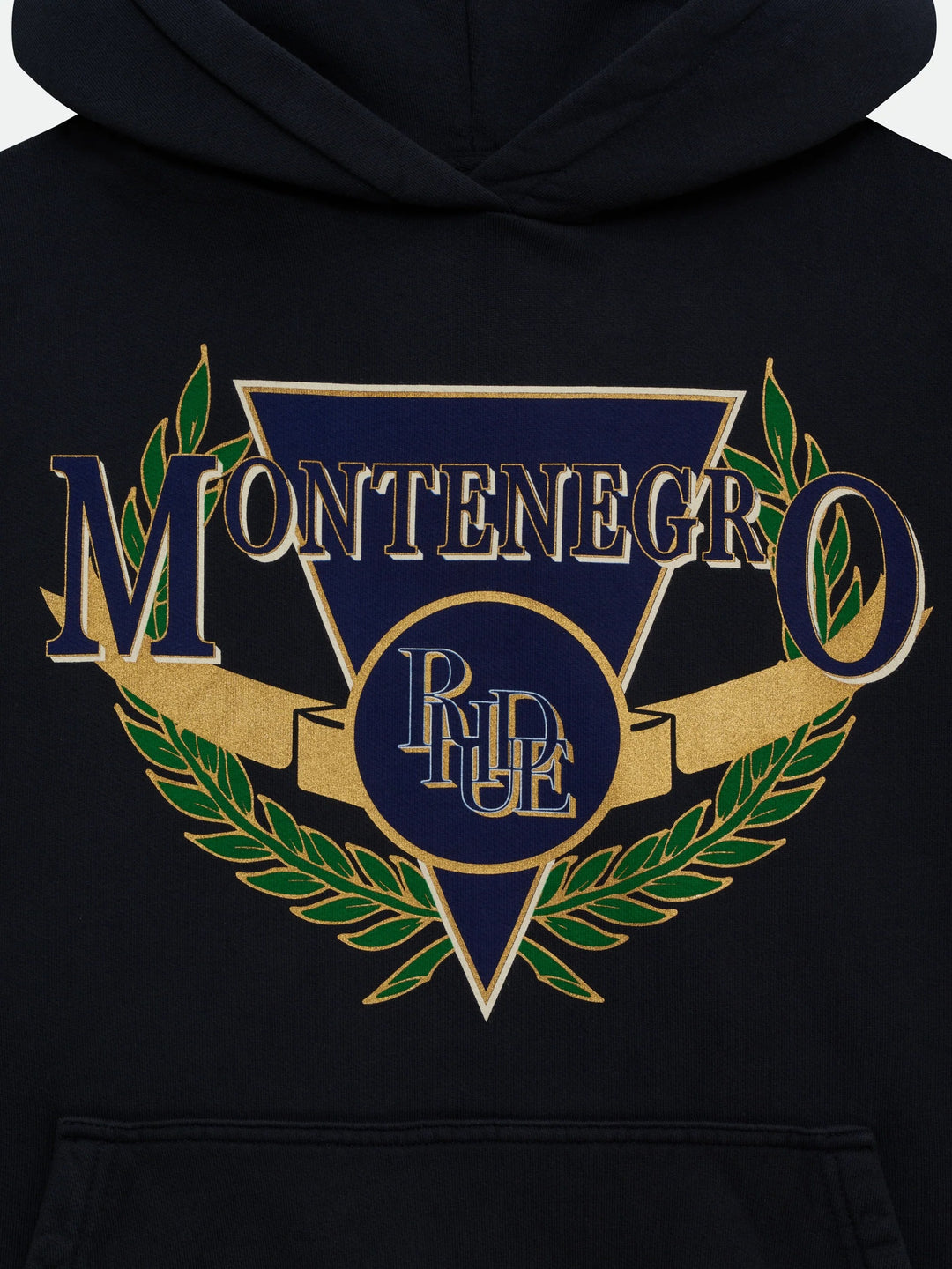 Montenegro Regatta Hoodie - Vintage Black/ Navy/ Green 6008