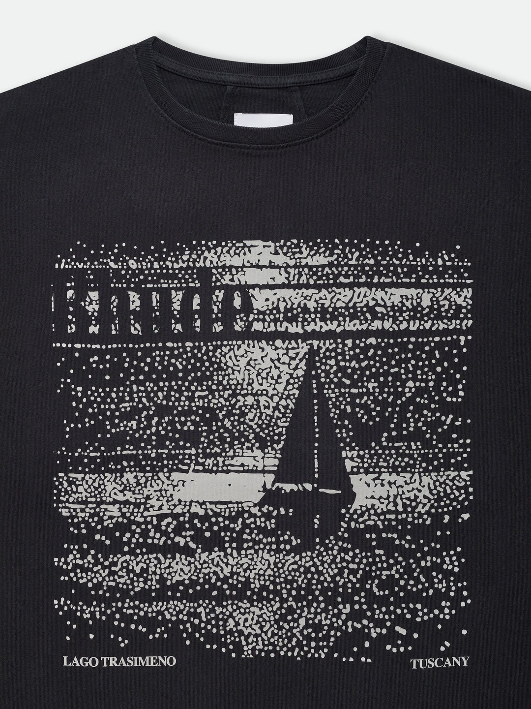 Lago Trasimeno Tee - Vintage Black/ White 3167