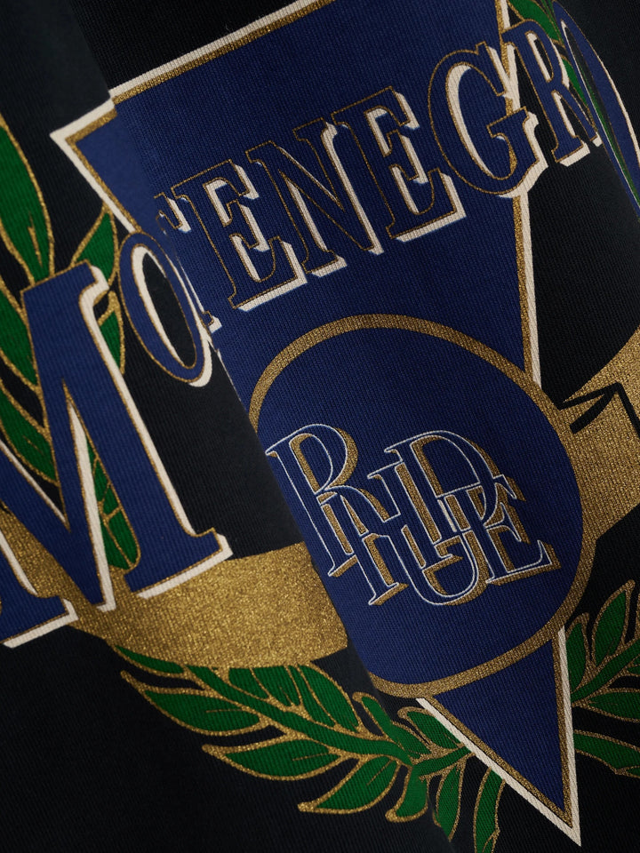 Montenegro Regatta Tee - Vintage Black/ Navy/ Green 6008