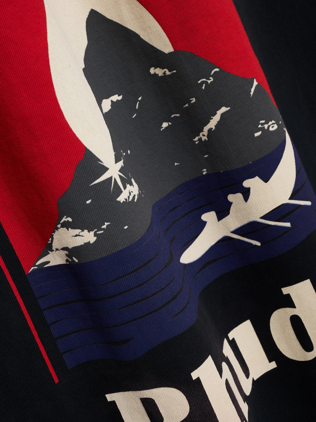 Moonlight Regatta Tee - Vintage Black/ Red/ Blue 6011