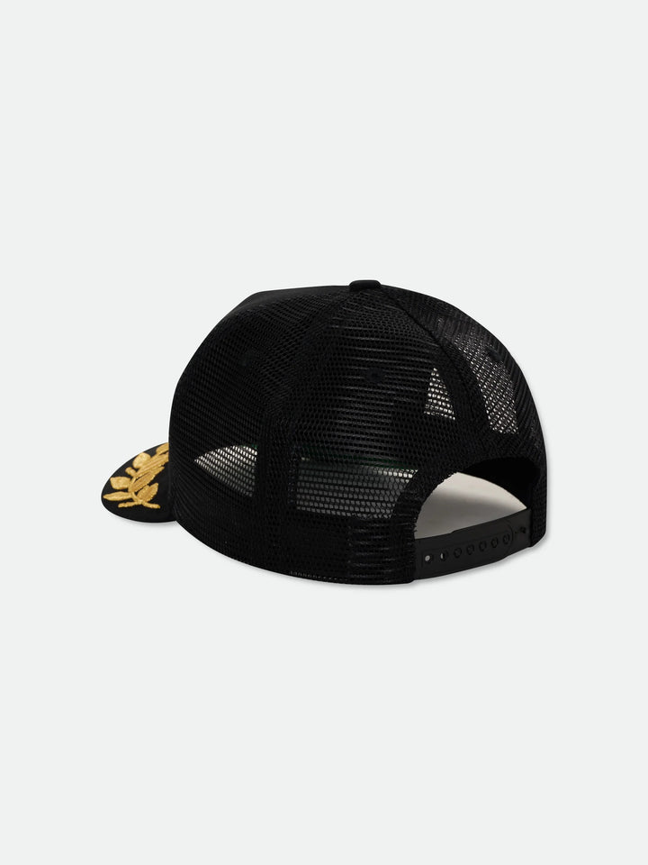Montenegro Regatta Trucker Hat - Black / Navy / Gold 6034