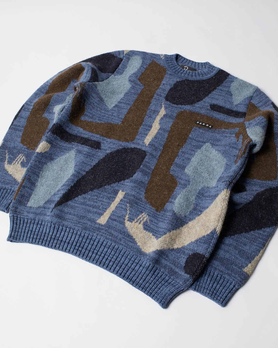 By Para Detached Knitting Pullover - Blue