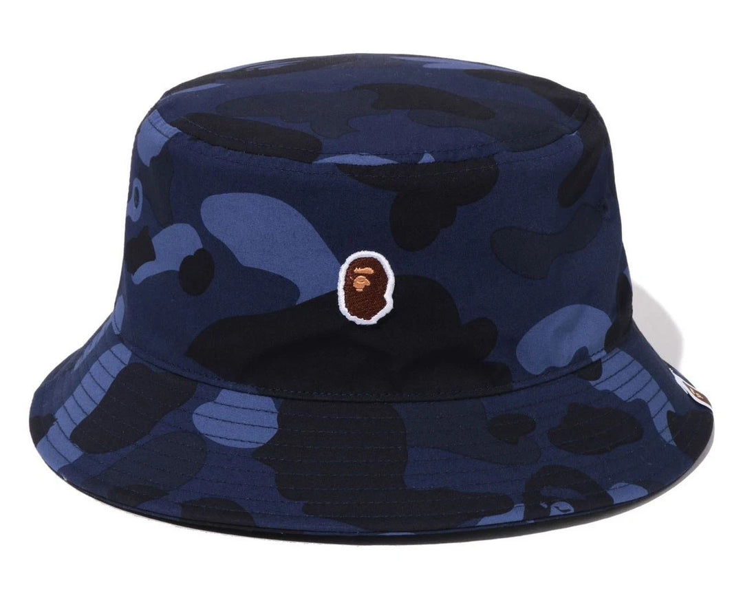 BAPE COLOR CAMO BUCKET HAT M NAVY