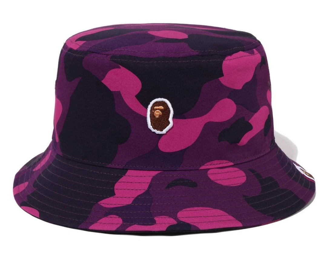 BAPE COLOR CAMO BUCKET HAT M PURPLE