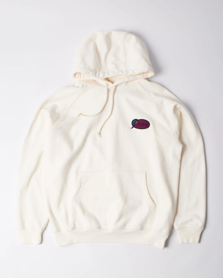 By Para Circled Script Logo Hooded Sweatshirt - Off White